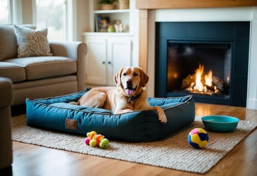 Hund på hundemadras